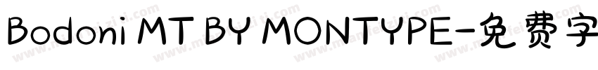 Bodoni MT BY MONTYPE字体转换